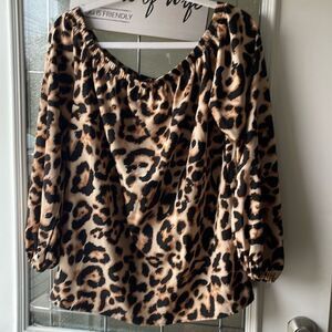 Leopard Print Women's Blouse